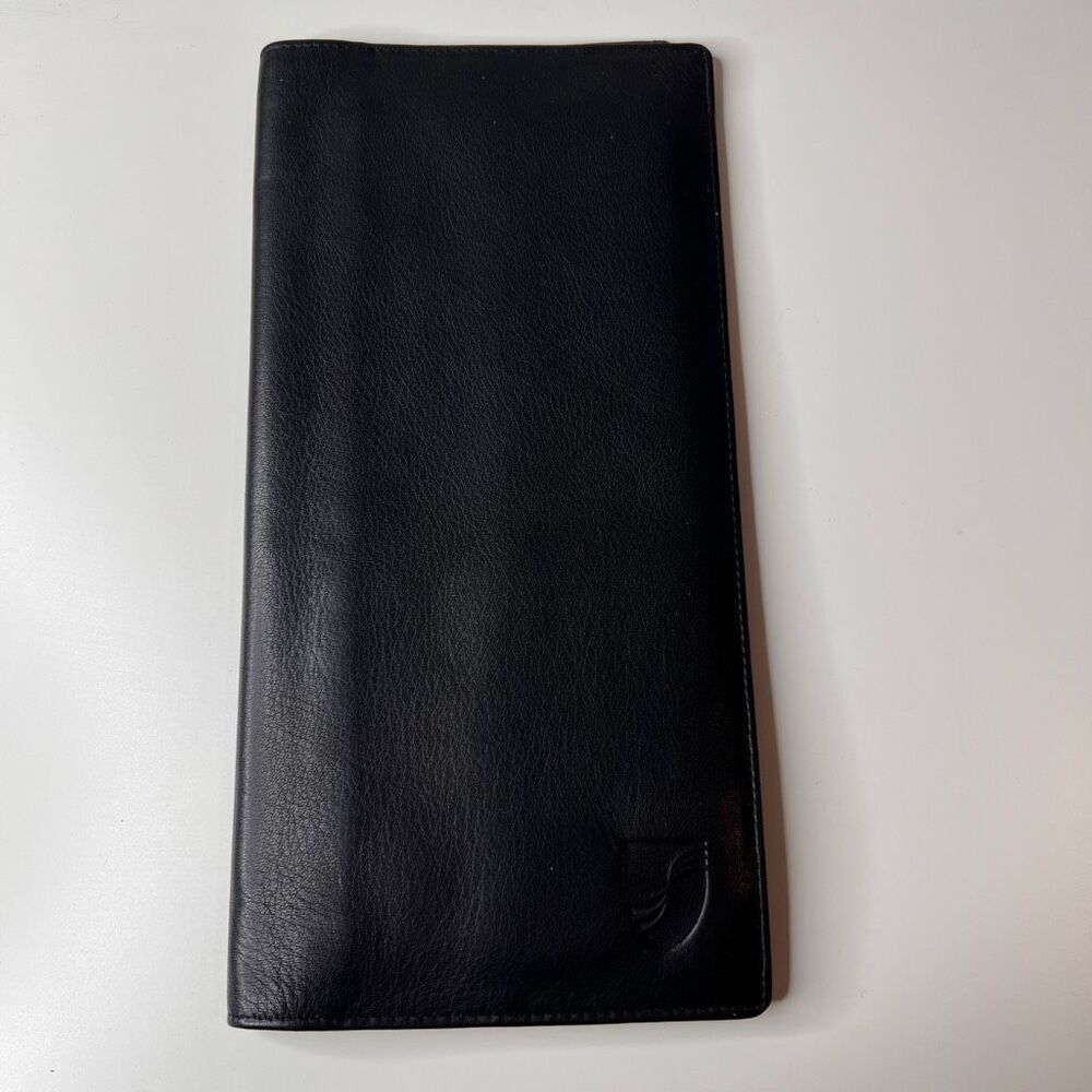 Vintage leather passport and traveling documents holder